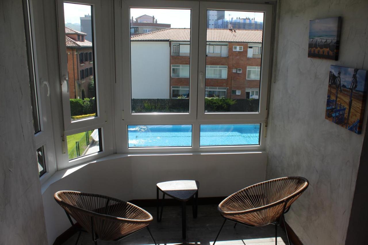 Apartamentos Zarautz Playa, Con Piscina Y Garaje Εξωτερικό φωτογραφία